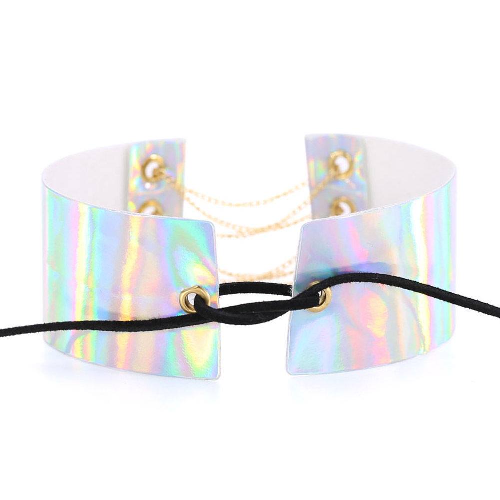 Choker · Holográfico con Cadena Frontal