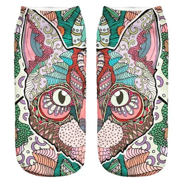 Calcetines Mandala Cat