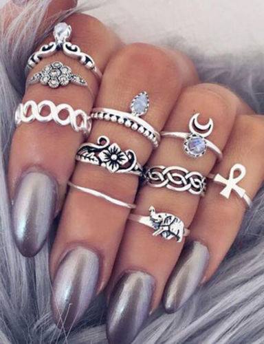 Sets de Midi y Mini Rings Boho (10u)