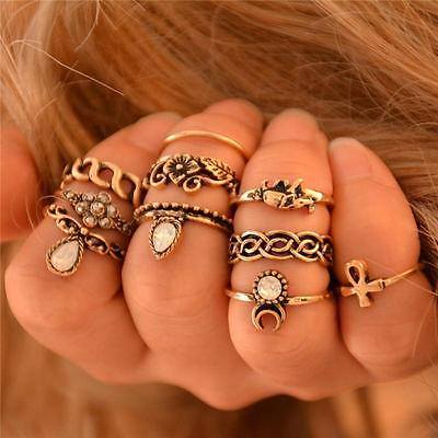 Sets de Midi y Mini Rings Boho (10u)