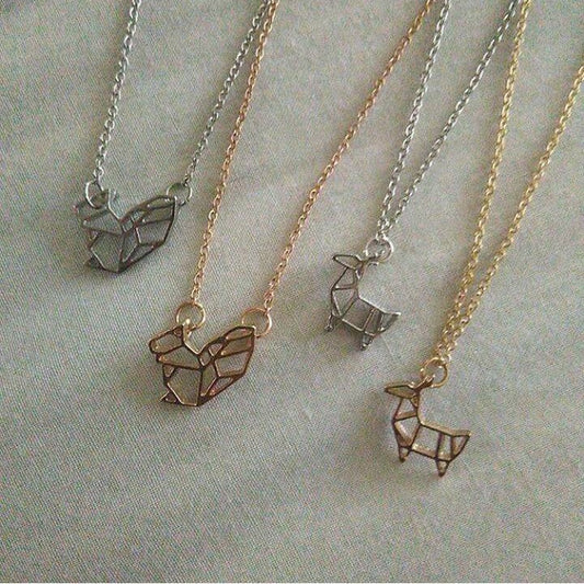 Collar Origami · Ardilla & Llama
