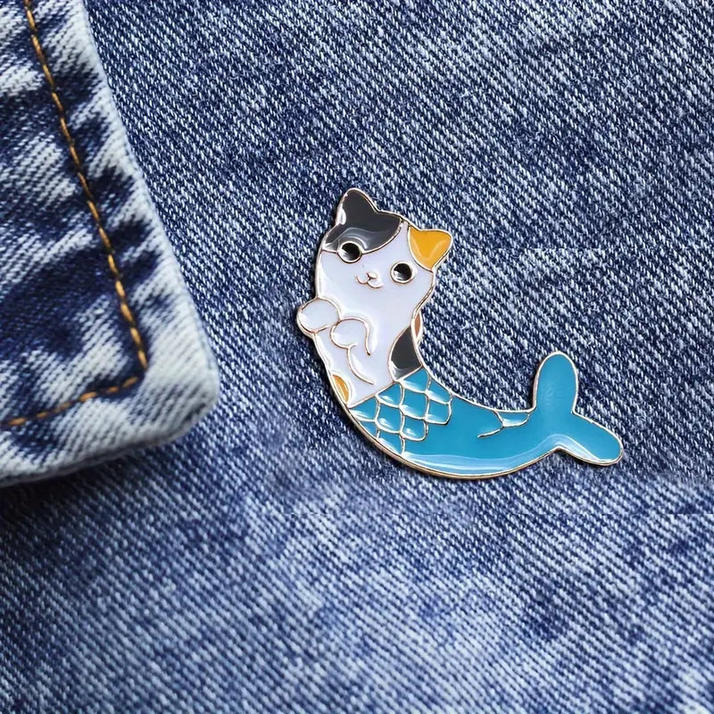 Pin Gato Sirena