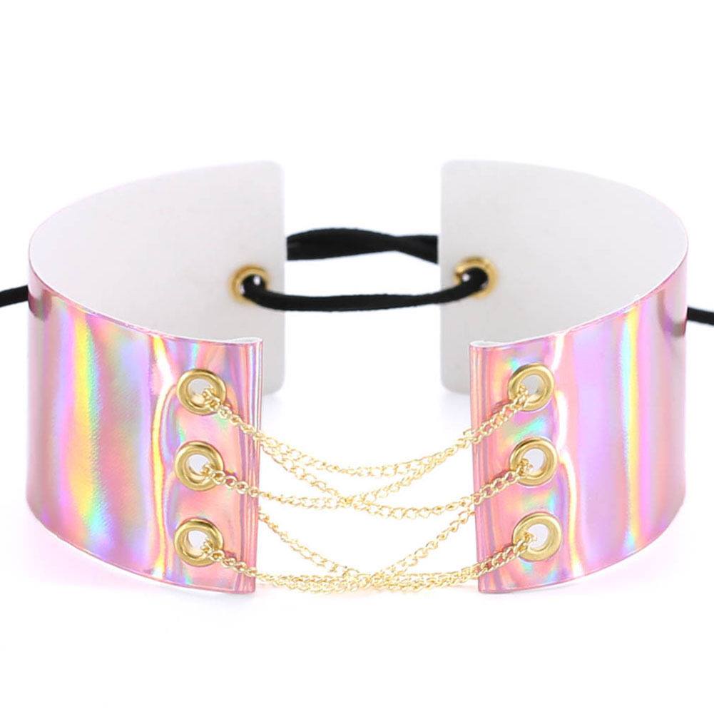 Choker · Holográfico con Cadena Frontal