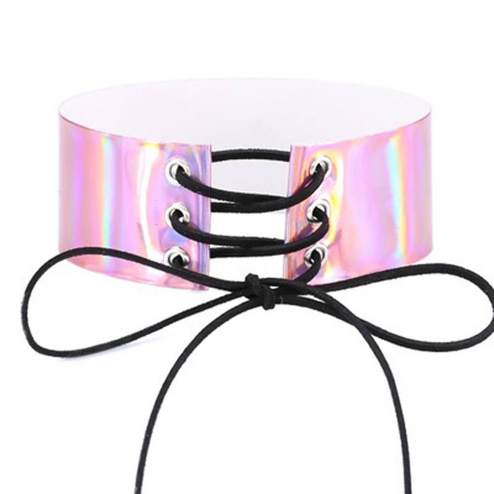 Choker · Holográfico con Correa Frontal