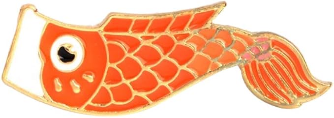 Pin Koi · Azul & Naranja