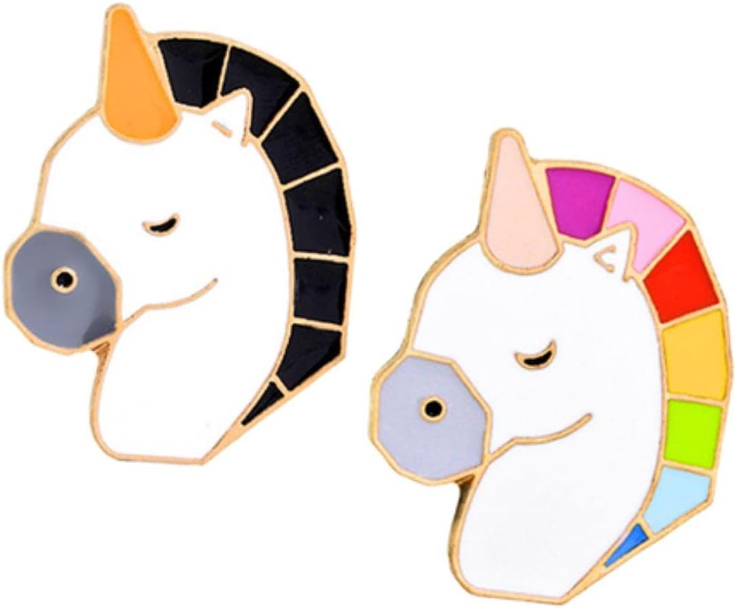 Pin Unicornio · Rainbow & Black