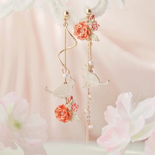 Aros Hana Neko · Gatos & Flores
