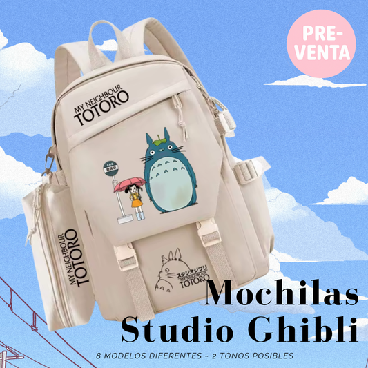 PRE-VENTA: Mochilas STUDIO GHIBLI escolares / universitarias