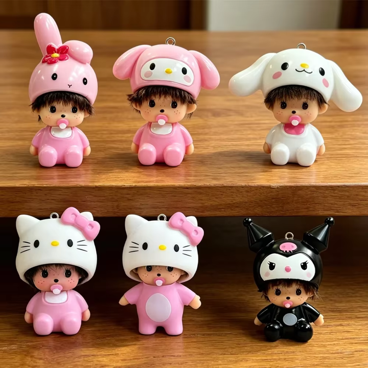 Colgantes Mini Monchhichi · Sanrio