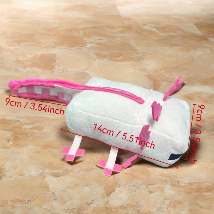 Peluche · Axolote · Minecraft