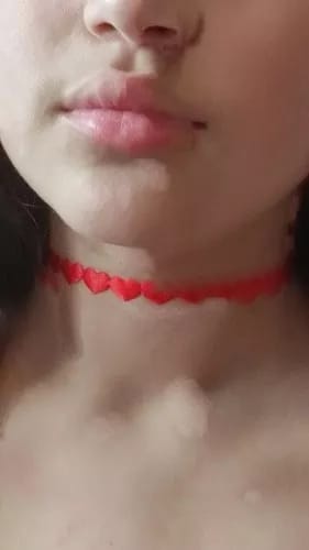 Choker · Corazones Rojos