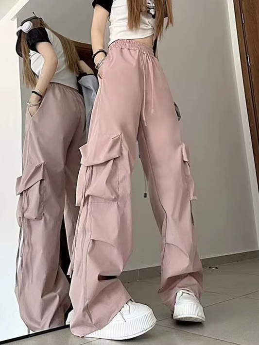 Pantalón Cargo · Rosa