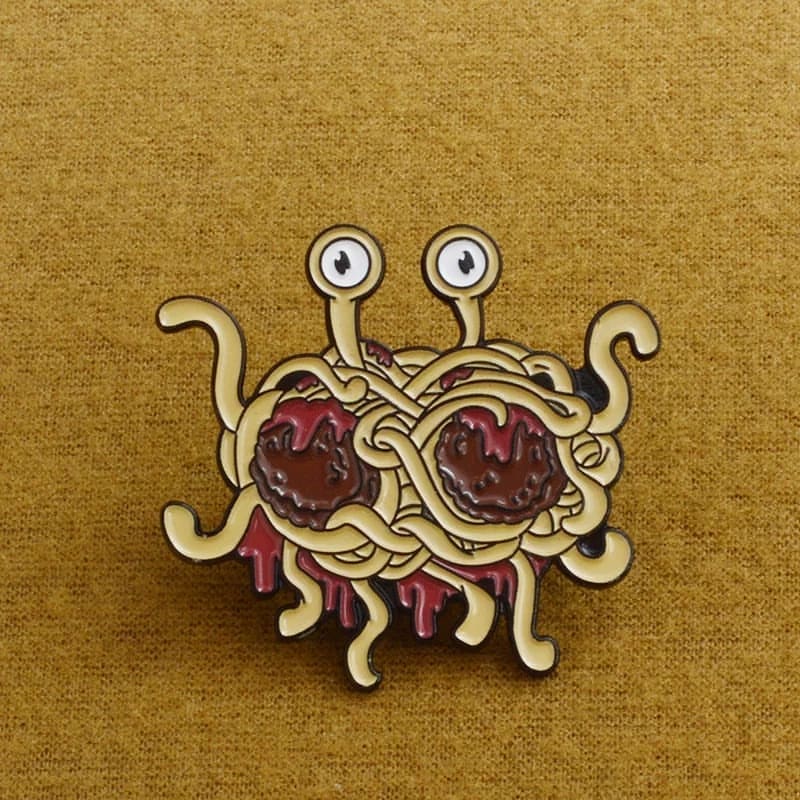 Pin Monstruo de Espagueti Volador