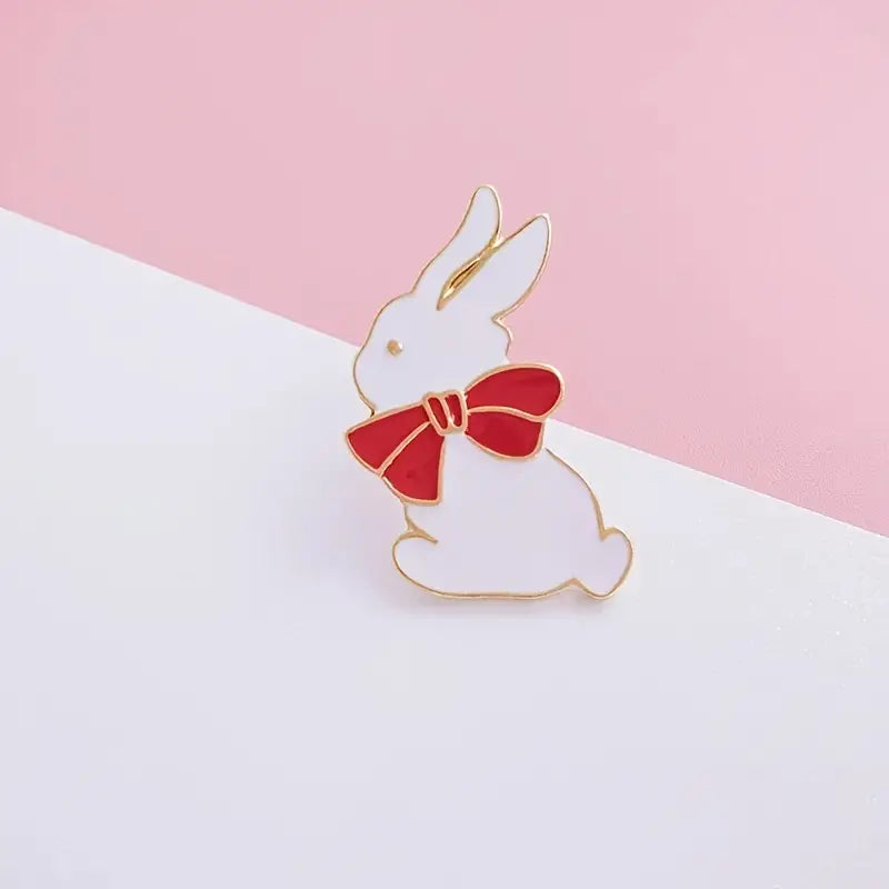 Pin Conejo & Cinta Roja