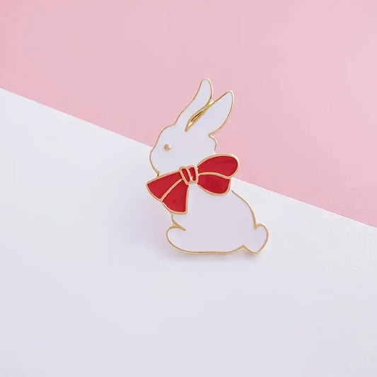 Pin Conejo & Cinta Roja