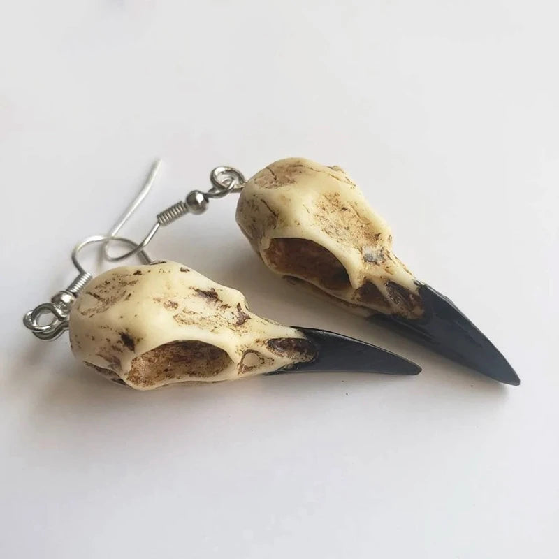 Aros Raven Skull · Cráneo de Cuervo