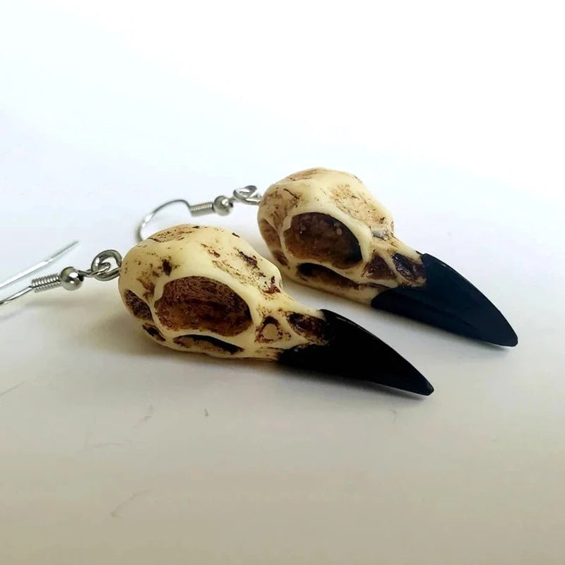 Aros Raven Skull · Cráneo de Cuervo