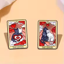 Pin Gatos Tarot · The Lovers