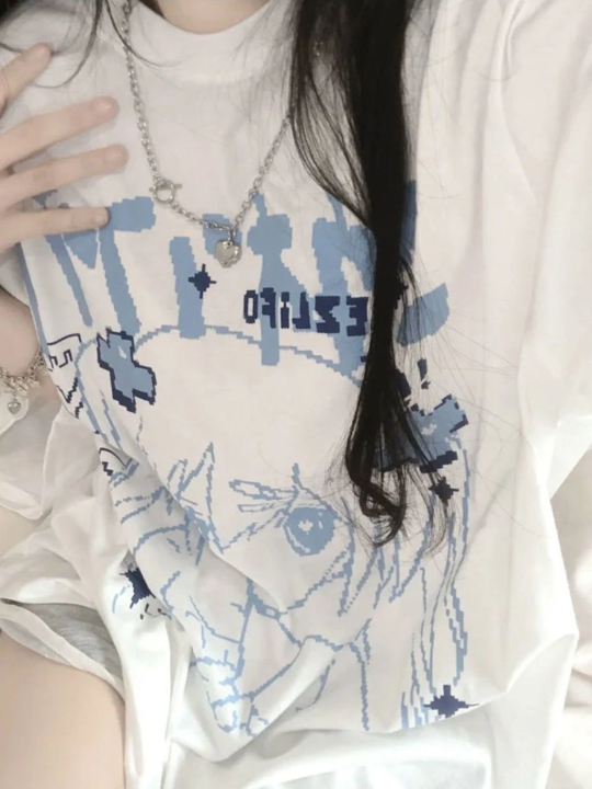 Polera Harajuku Girl Celeste