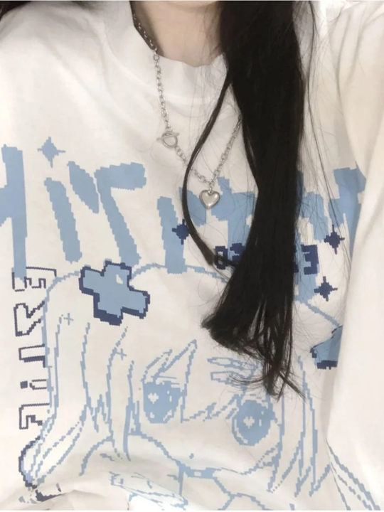 Polera Harajuku Girl Celeste