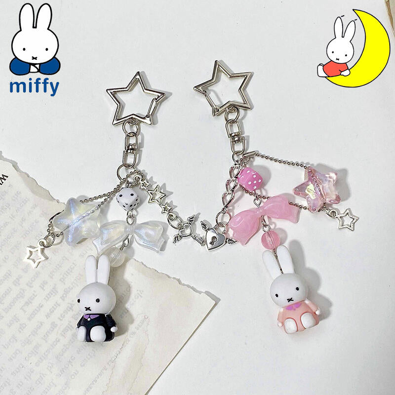 Colgantes Miffy · Negro & Rosa