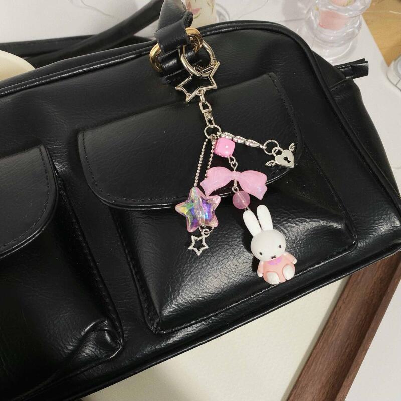 Colgantes Miffy · Negro & Rosa