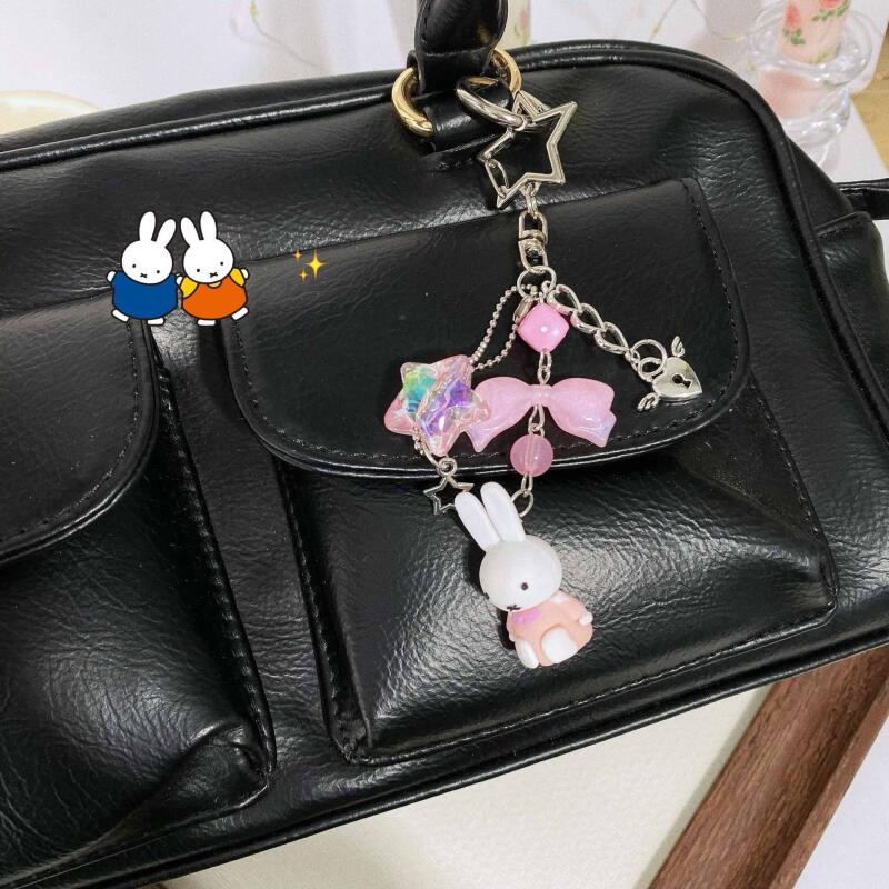 Colgantes Miffy · Negro & Rosa