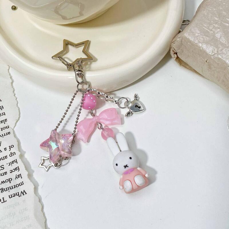 Colgantes Miffy · Negro & Rosa
