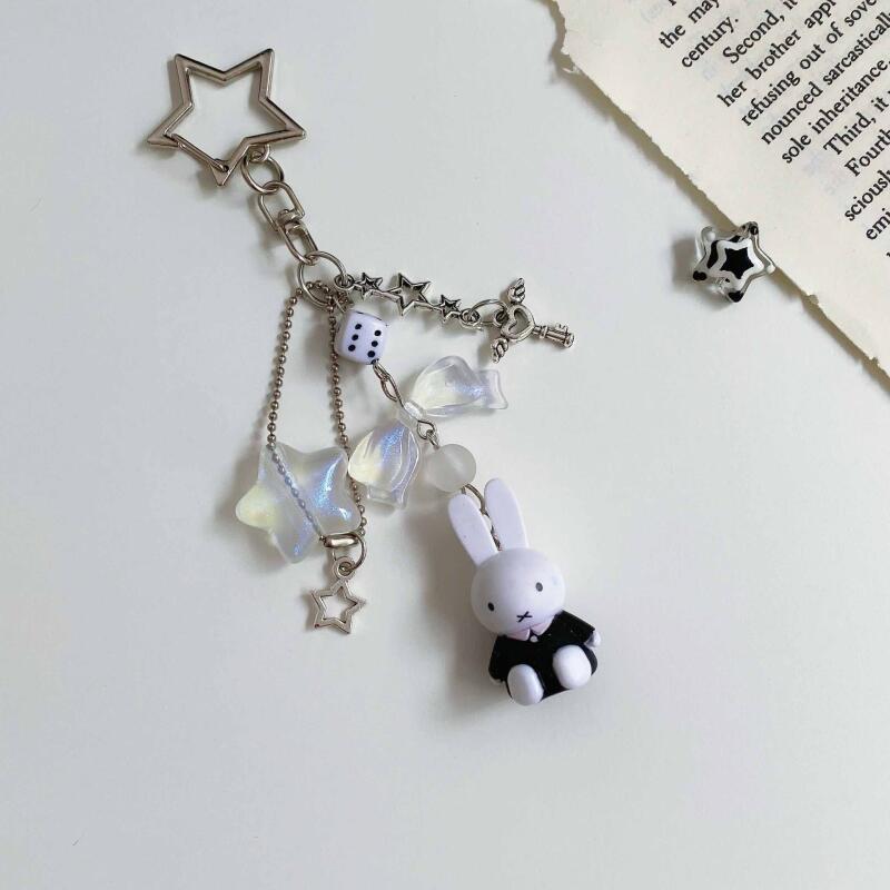 Colgantes Miffy · Negro & Rosa