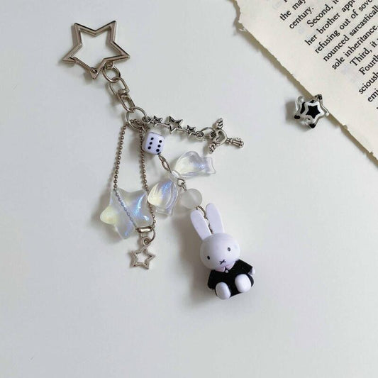Colgantes Miffy · Negro & Rosa
