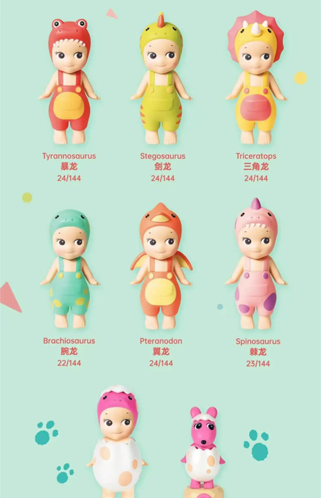 Blind Box · Sonny Angel — Dinosaur · Réplica