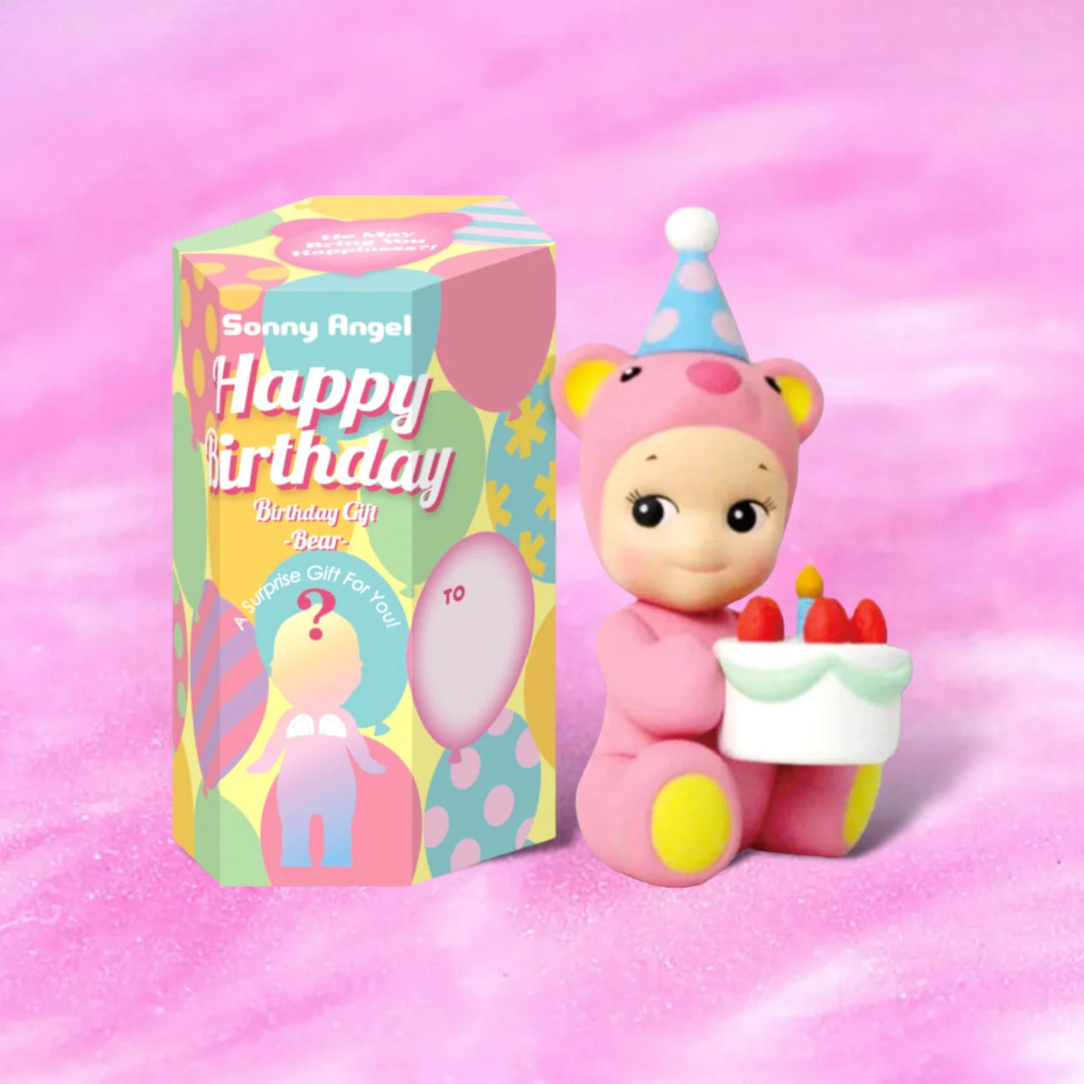 Blind Box · Sonny Angel — Birthday Gift Bear · Réplica
